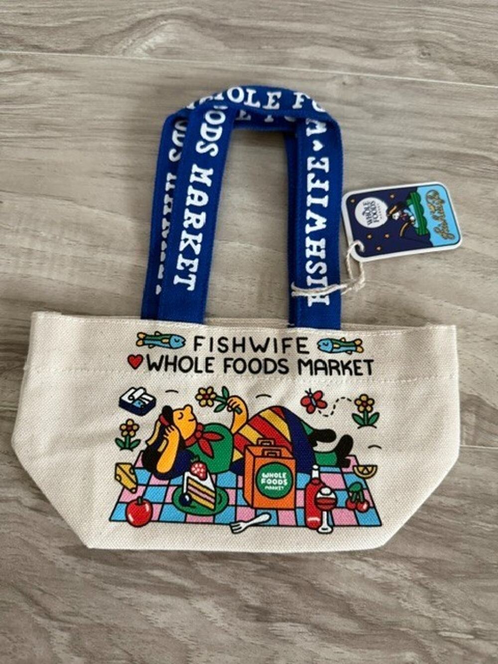 Whole Foods x Fishwife Mini Tote Bag - New with Tags